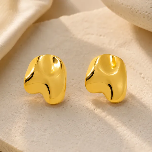 Gold_Stainless_Steel_Nova_Sculpt_Studs_Earrings_For_Women