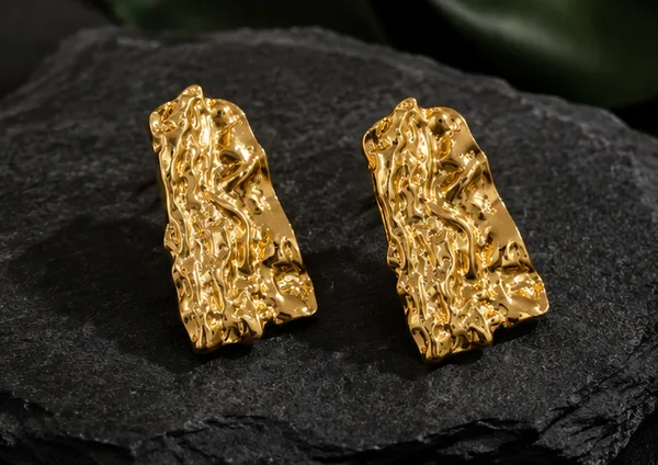 Gold_Stainless_Steel_Regal_Texture_Hoops_Earrings_For_Women