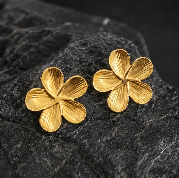 Gold_Stainless_Steel_Iris_Bloom_Studs_Earrings_For_Women