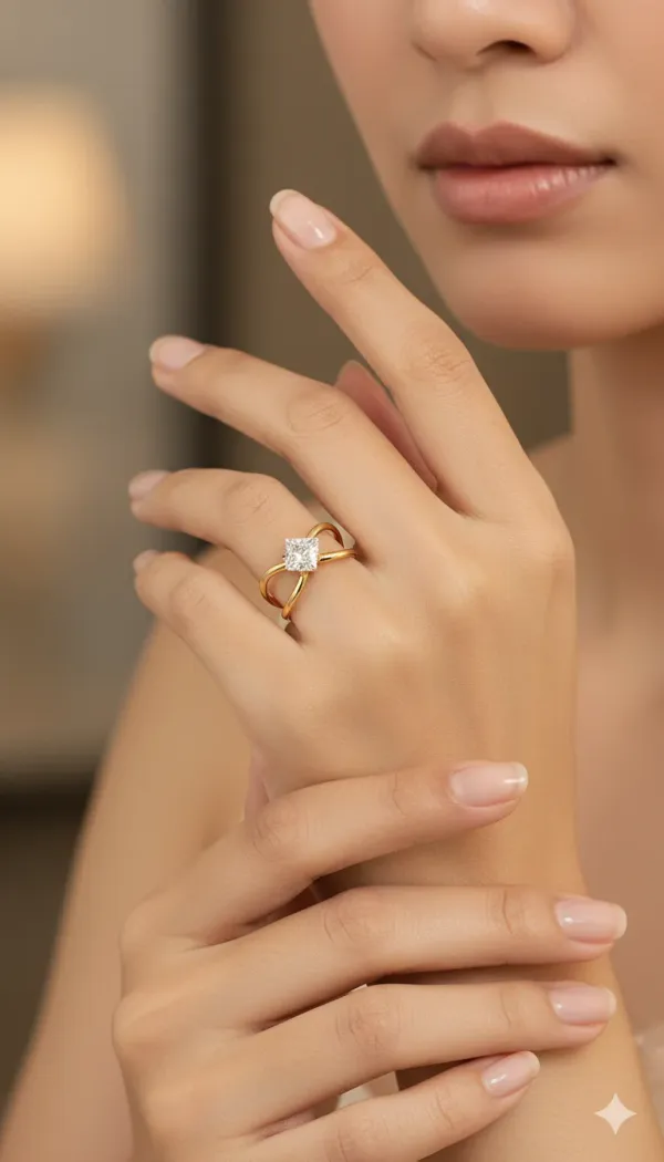 Gold_Plated_Solitaire_Adjustable_Ring