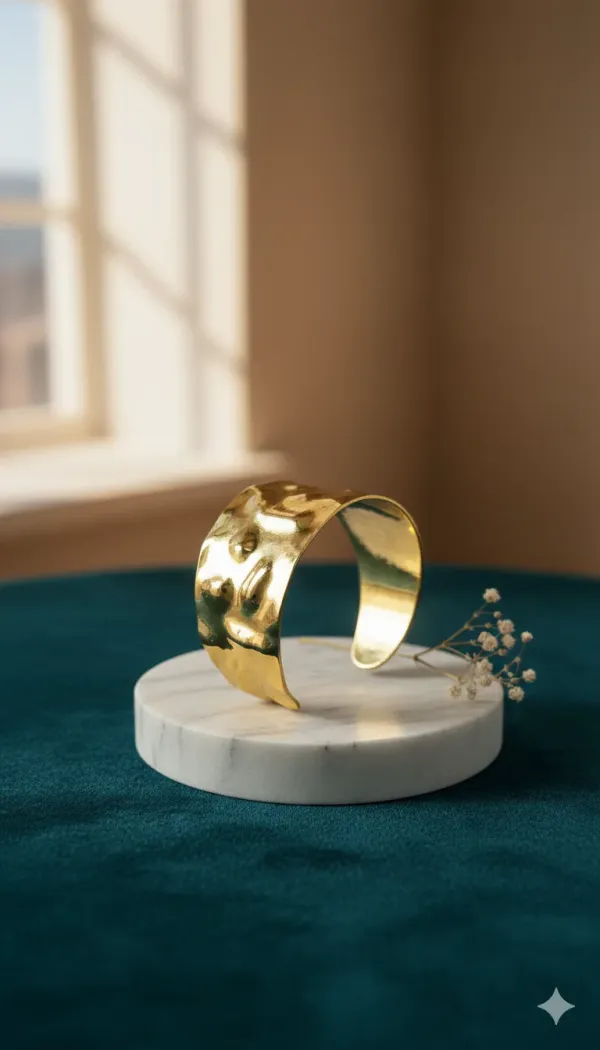 Hammered_Gold_Wide_Cuff_Bracelet
