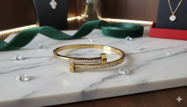 Gold_Toned_Crystal_Embedded_Screw_Style_Bracelet