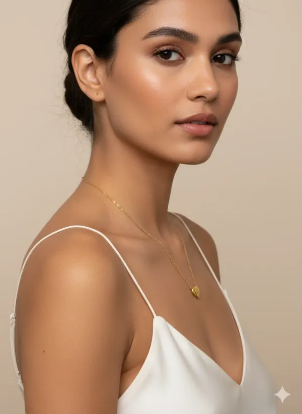 Gold_Plated_Anti_Tarnish_Heart_Shape_Necklace