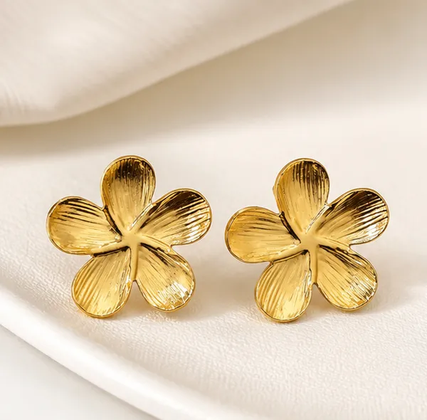 Gold_Stainless_Steel_Iris_Bloom_Studs_Earrings_For_Women
