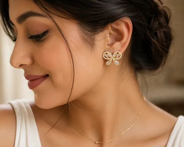 Gold_Stainless_Steel_Aurora_Bow_Studs_Earrings_For_Women