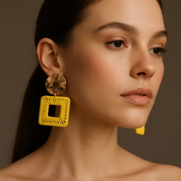 Gold_Plated_Square_Thread_Work_Drop_Anti_Tarnish_Earrings