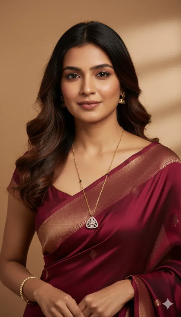 Gold_Plated_Triangle_Pendant_Mangalsutra_With_Cz_Stones