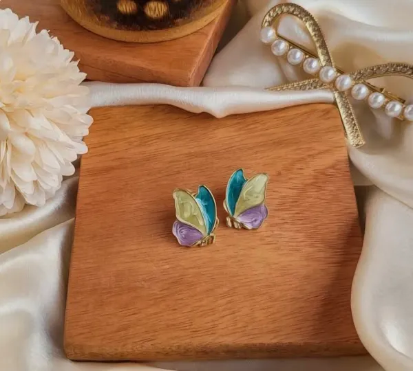 Multicolour_Butterfly_Shaped_Anti_Tarnish_Earrings