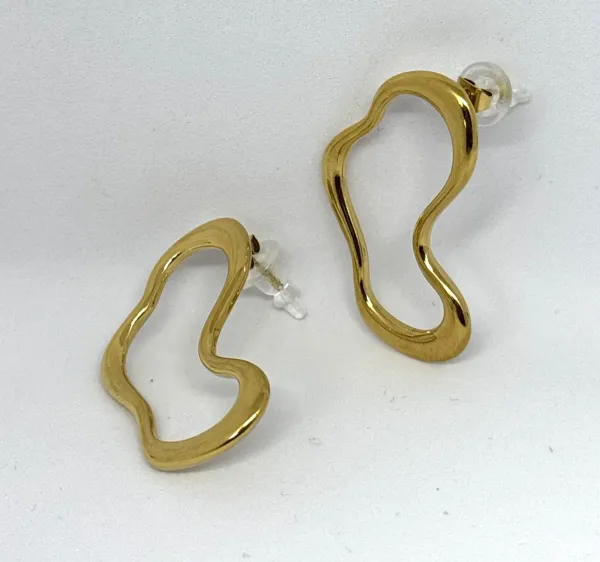 Gold_Plated_Contemporary_Shaped_Anti_Tarnish_Earrings