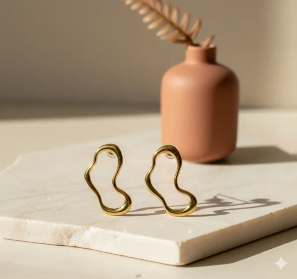Gold_Plated_Contemporary_Shaped_Anti_Tarnish_Earrings