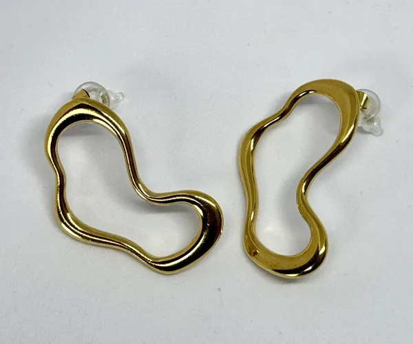 Gold_Plated_Contemporary_Shaped_Anti_Tarnish_Earrings
