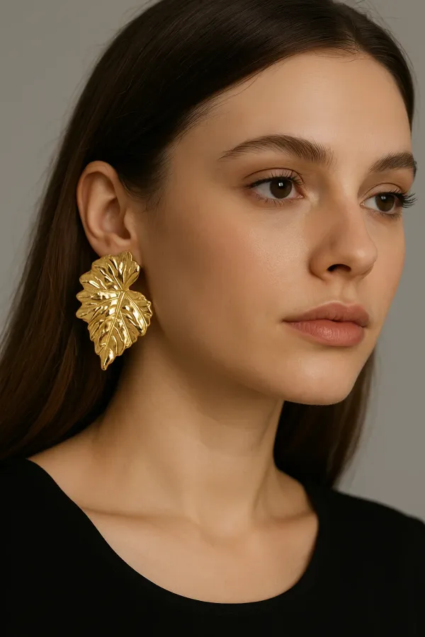 Gold_Plated_Leaf_Shaped_Anti_Tarnish_Earrings