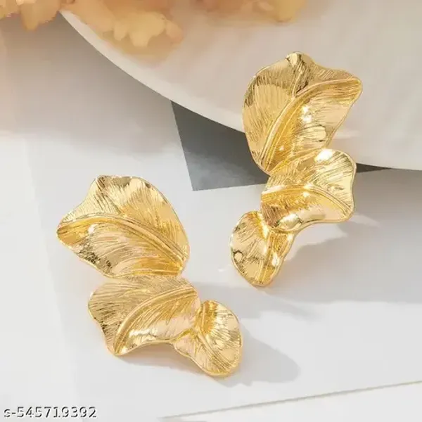 Gold_Plated_Leaf_Shaped_Anti_Tarnish_Earrings