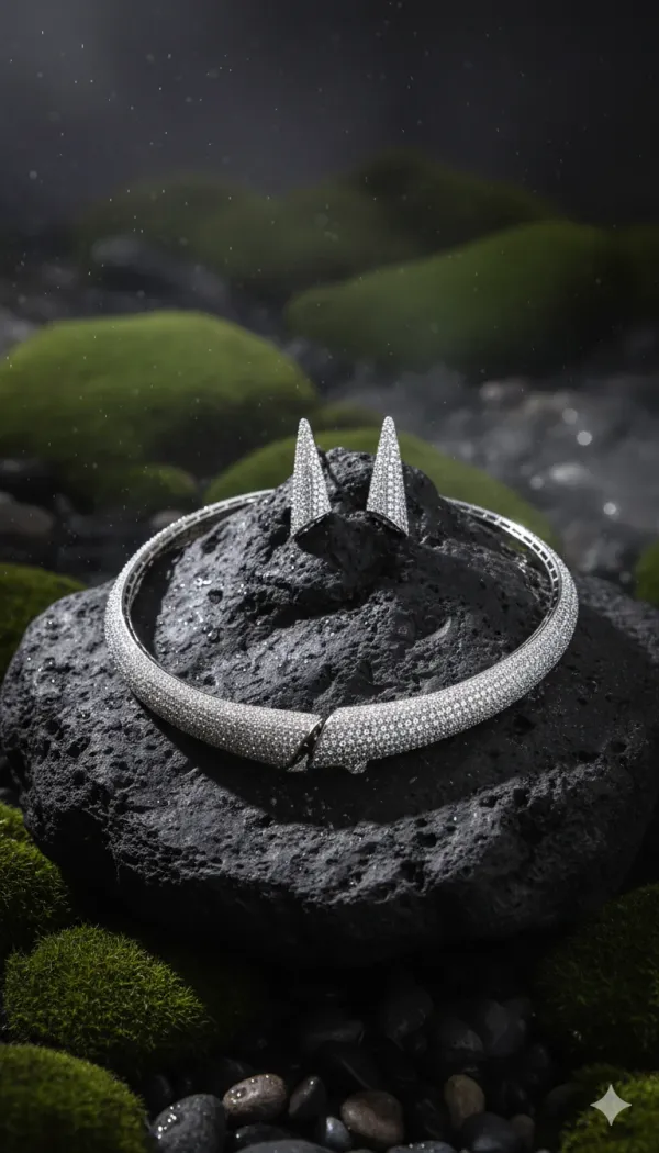 Luxury_Diamond_Choker_Necklace_With_Earrings