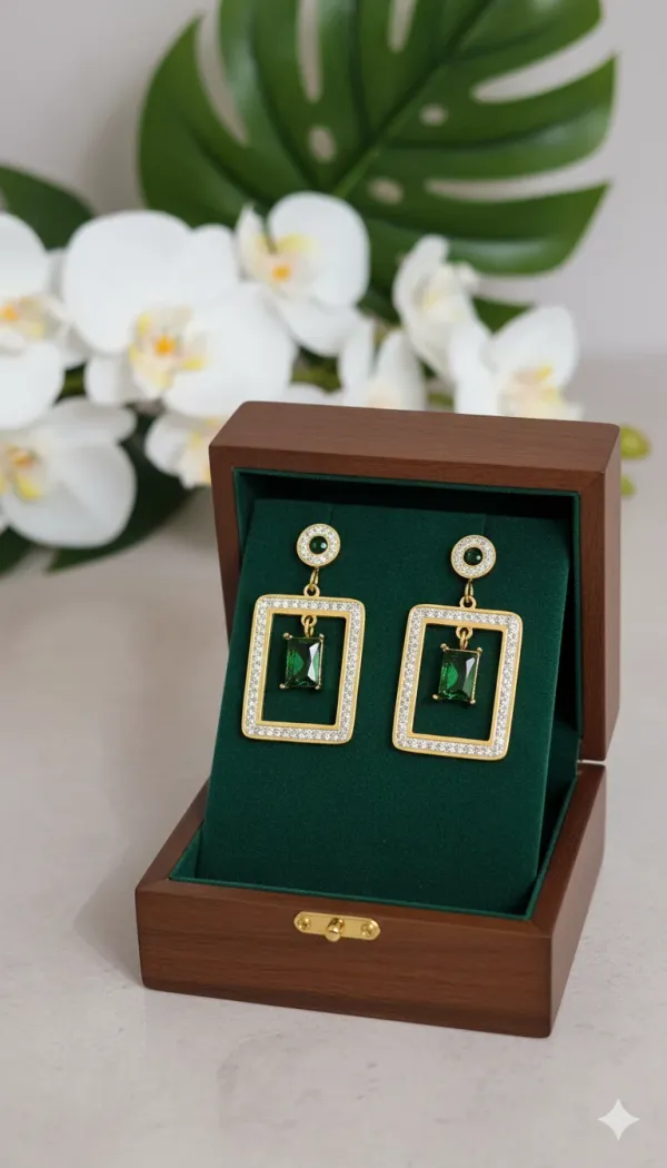 Emerald_Green_Rectangular_Drop_Earrings