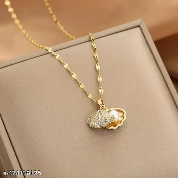 Gold_Plated_Anti_Tarnish_Shell_Necklace
