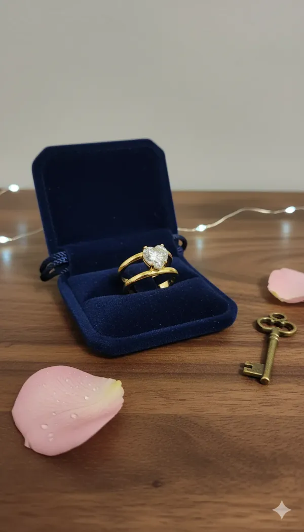 Heart_Cut_Gold_Plated_Ring
