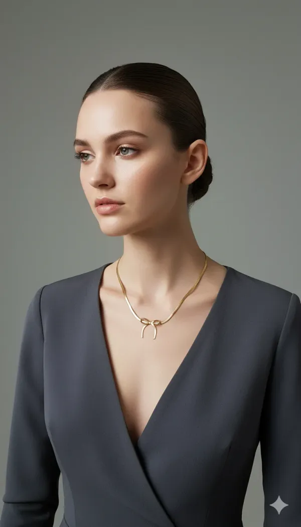 Golden_Bow_Knot_Necklace