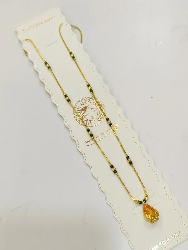 Elegant_Yellow_Stone_Gold_Toned_Mangalsutra_Necklace