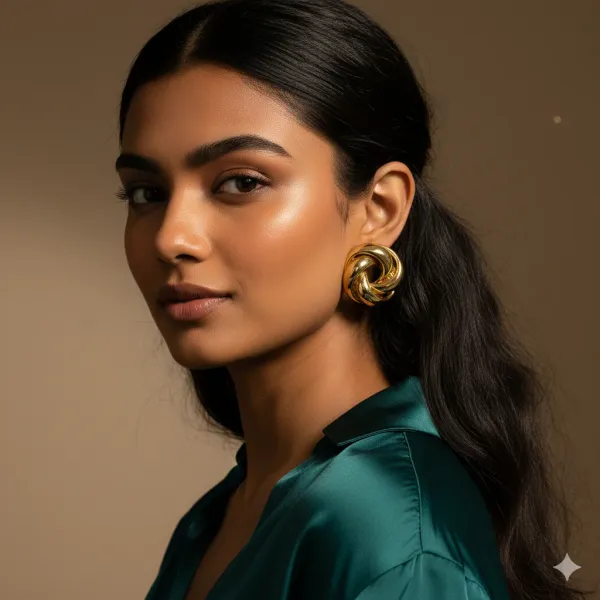 Gold_Plated_Round_Shaped_Anti_Tarnish_Earrings