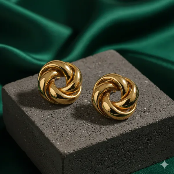 Gold_Plated_Round_Shaped_Anti_Tarnish_Earrings