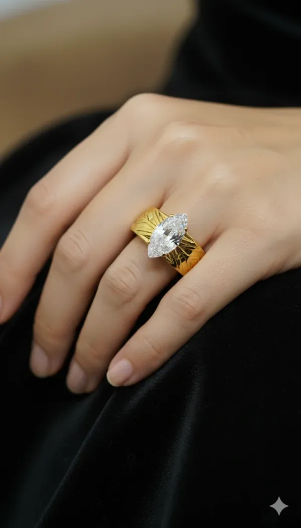 Gold_Plated_Marquise_Cut_Statement_Ring