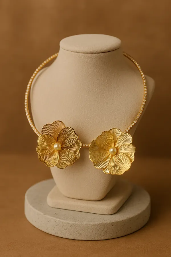 Gold_Plated_Anti_Tarnish_Flower_Shape_Necklace