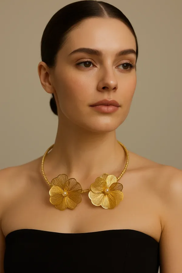 Gold_Plated_Anti_Tarnish_Flower_Shape_Necklace