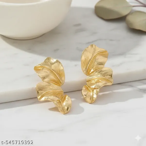 Gold_Plated_Leaf_Shaped_Anti_Tarnish_Earrings