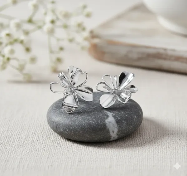 Silver_Plated_Flower_Shaped_Anti_Tarnish_Earrings
