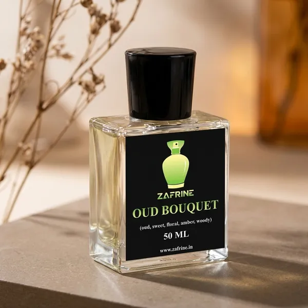 Zafrine_Oud_Bouquet_Oud_Floral_Amber_Woody_Eau_De_Parfum