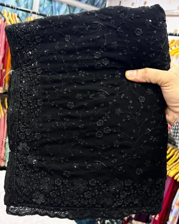 Black_Georgette_Premium_And_Elegant_Saree_For_Women