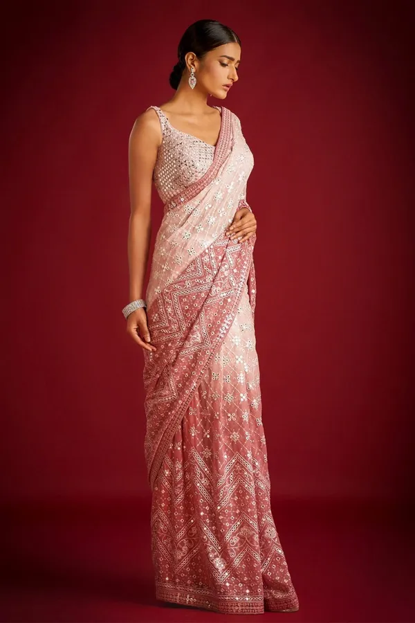 Dusty_Rose_Pink_Georgette_Premium_Saree_For_Women