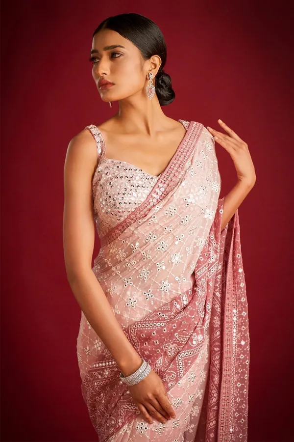 Dusty_Rose_Pink_Georgette_Premium_Saree_For_Women