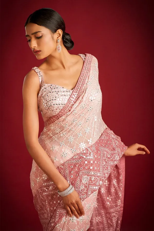 Dusty_Rose_Pink_Georgette_Premium_Saree_For_Women