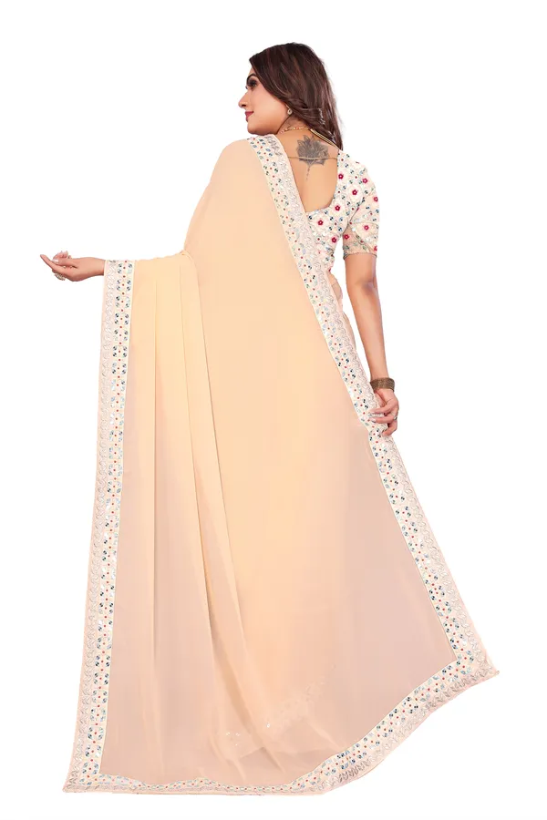 Peach_Georgette_Premium_And_Elegant_Saree_For_Women