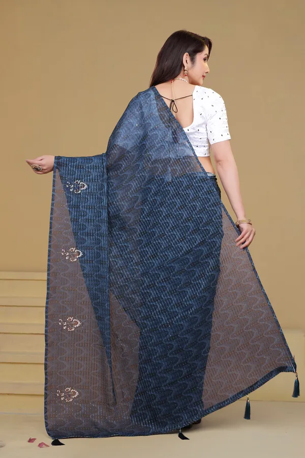 Navy_Blue_Georgette_Premium_Saree_For_Women