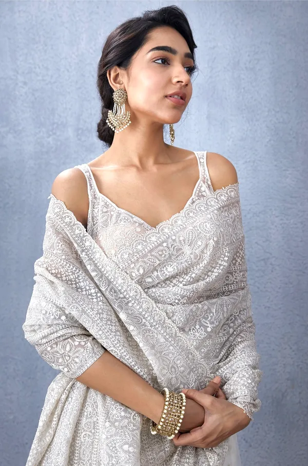 White_Khadi_Organza_Premium_Saree_For_Women