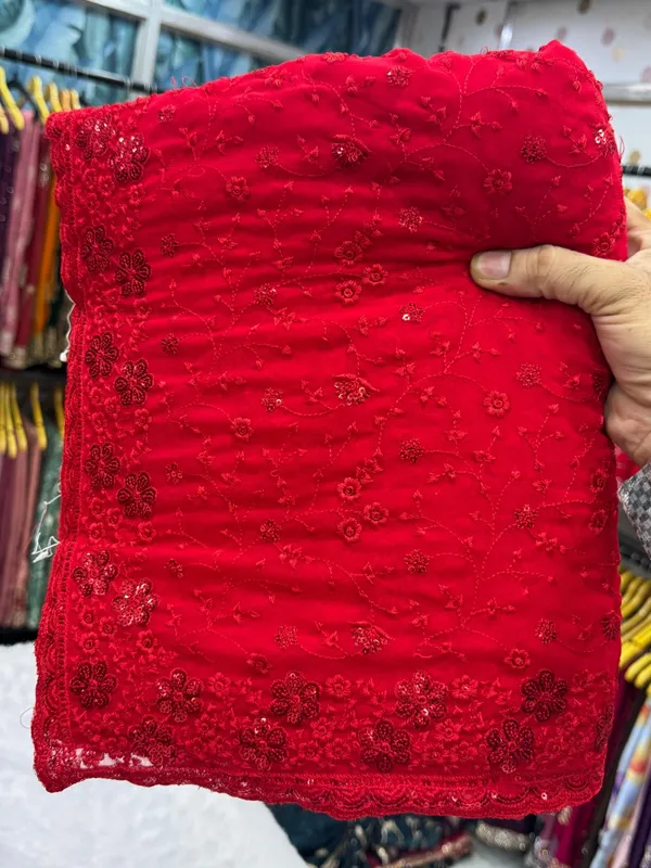 Red_Georgette_Premium_And_Elegant_Saree_For_Women