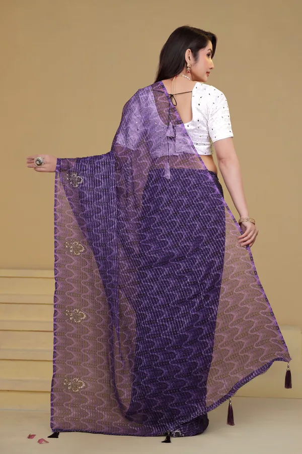 Royal_Purple_Georgette_Premium_Saree_For_Women