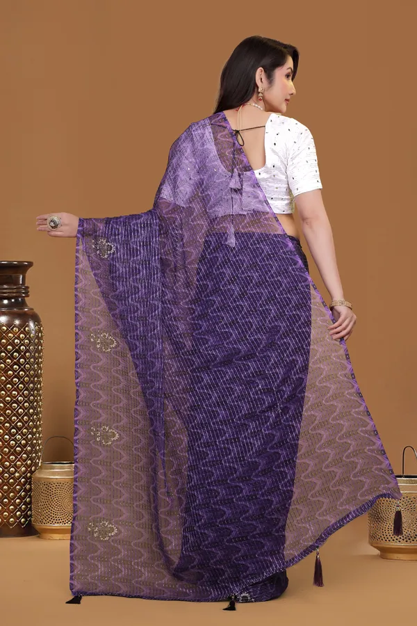 Royal_Purple_Georgette_Premium_Saree_For_Women