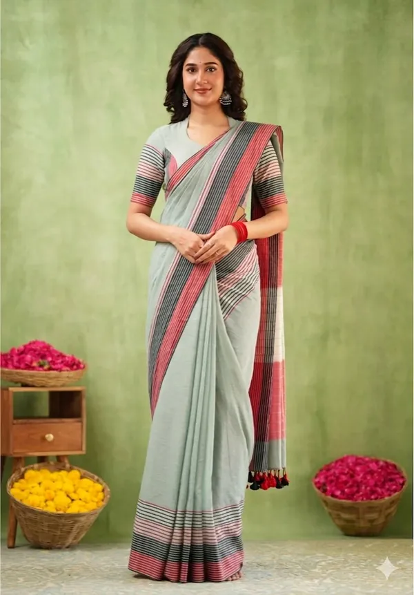 Grey_Linen_And_Cotton_Premium_Saree_For_Women