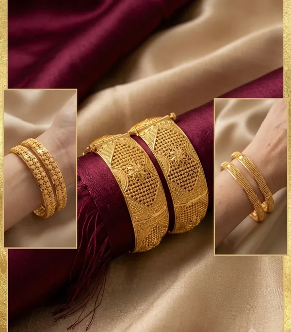 Gold_Plated_Traditional_Filigree_Bangle_Set_For_Women