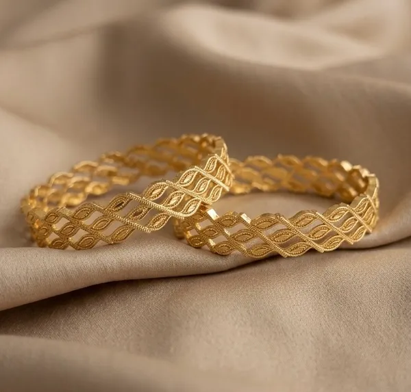 Gold_Plated_Intricate_Lattice_Design_Bangles_For_Women_(Set_Of_2)