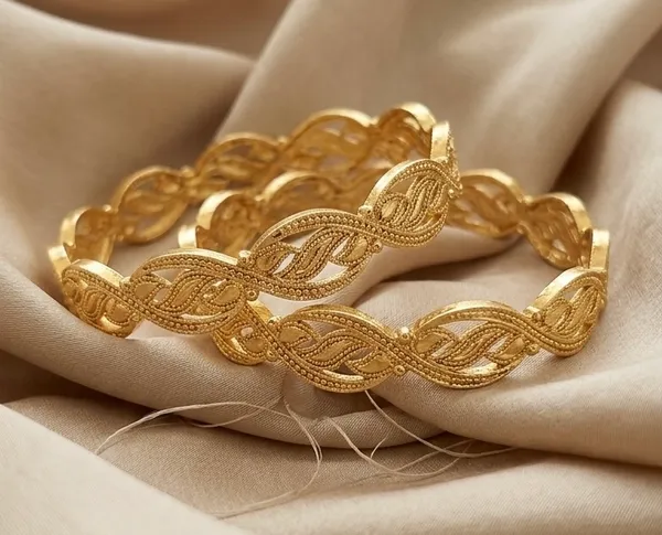 Gold_Twisted_Filigree_Design_Bangles_For_Women_(Set_Of_2)