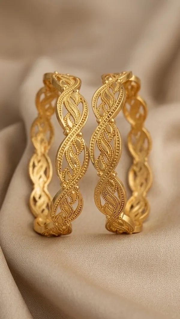 Gold_Twisted_Filigree_Design_Bangles_For_Women_(Set_Of_2)
