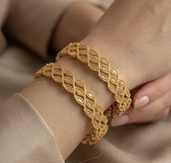 Gold_Plated_Intricate_Lattice_Design_Bangles_For_Women_(Set_Of_2)