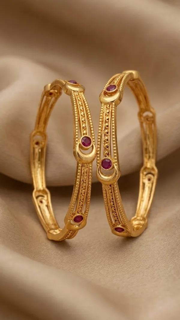 Gold_Plated_Purple_Stone_Embellished_Traditional_Bangles_For_Women_(Set_Of_2)