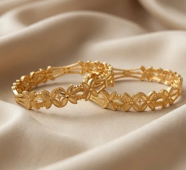 Gold_Plated_Floral_Filigree_Design_Bangles_For_Women_(Set_Of_2)