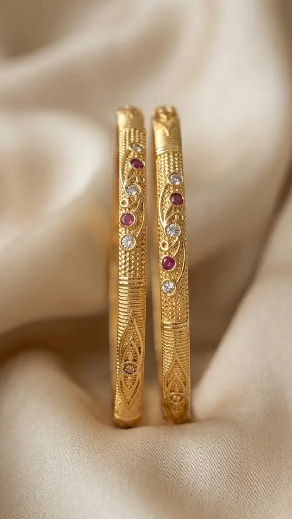 Gold_Plated_Ruby_And_White_Stone_Embellished_Bangles_For_Women_(Set_Of_2)